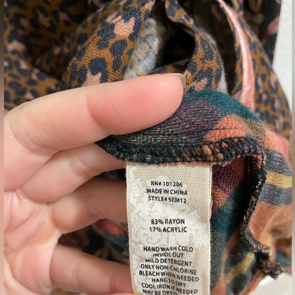 Soft Surroundings Multicolor Patchwork Button Dow… - image 3